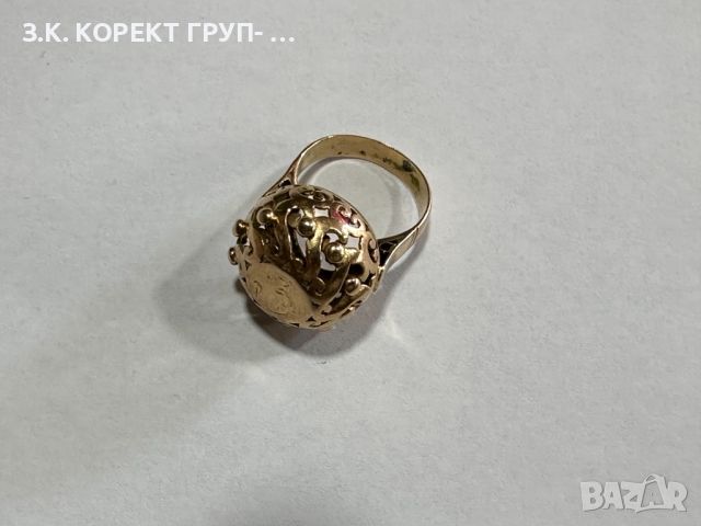 Златен пръстен 14к, 7,70гр, снимка 6 - Пръстени - 46416891