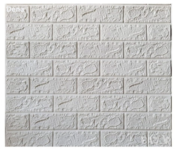 Декоративен 3D тухлен тапет за стени от PE пяна 77х70 см., снимка 3 - Декорация за дома - 52423886