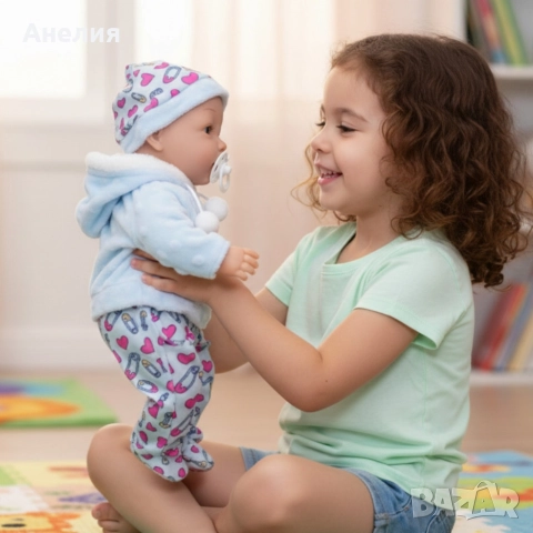 Кукла бебе със звук и зимни дрехи 36 см, снимка 2 - Кукли - 52831117