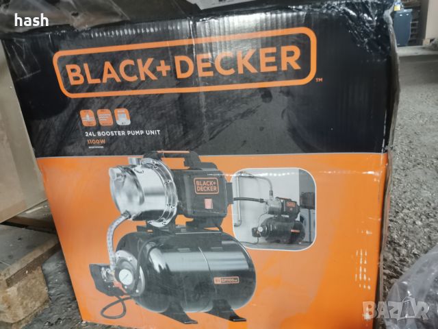 Хидрофор Black & Decker BXGP800XBE, 800 W, 19 л капацитет на разширителния съд, снимка 9 - Други инструменти - 45656492