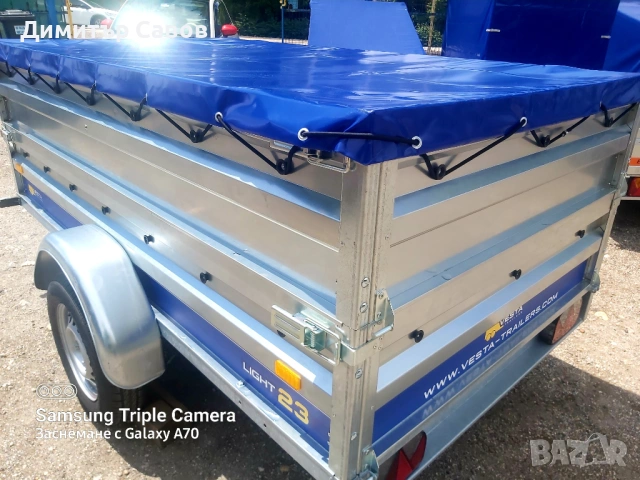 Туристическо, самосвално ремарке VESTA LIGHT 23 с допълнителни канати и плосък брезент, снимка 6 - Ремаркета - 53392944