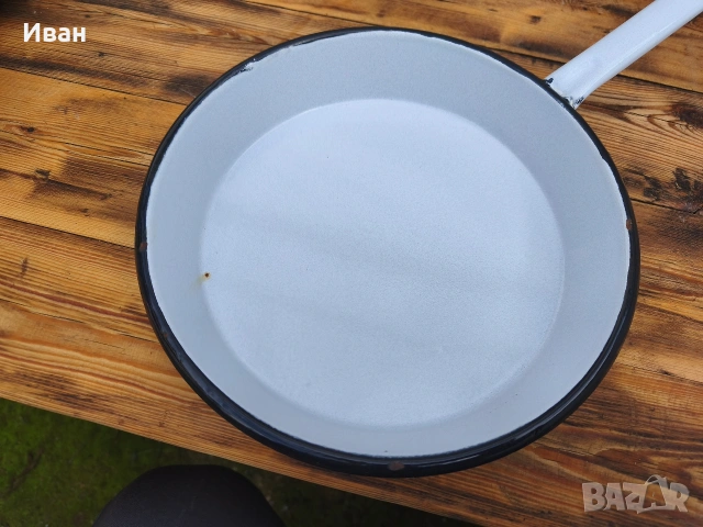 соц емайлиран тиган, снимка 4 - Съдове за готвене - 54117642