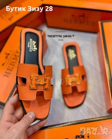 Дамски чехли Hermes и Pinko, снимка 4 - Чехли - 50146522