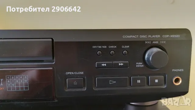 CD Player SONY CDP-XE520, снимка 5 - Аудиосистеми - 49246603