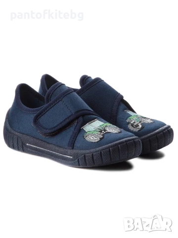 Superfit Пантофи  Тъмносини с трактор рр 27