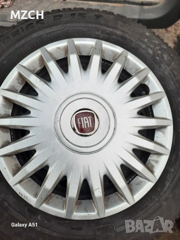 тенекиени джанти с гуми зимни за фият, 15цола , снимка 9 - Гуми и джанти - 54138038