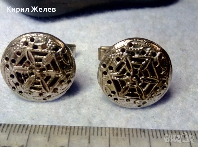 СТИЛНИ АЖУРНИ ВИНТИДЖ СТИЛ СРЕБРИСТИ БУТОНЕЛИ КОПЧЕТА За РЪКАВЕЛИ от БЛАГОРОДНА СТОМАНА 40474, снимка 2 - Други - 51279855
