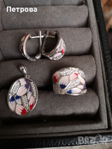 Нов сребърен комплект. , снимка 3 - Бижутерийни комплекти - 53945088