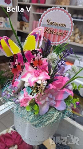 Букет от глицеринови сапунени цветя, снимка 1 - Изкуствени цветя - 45520685
