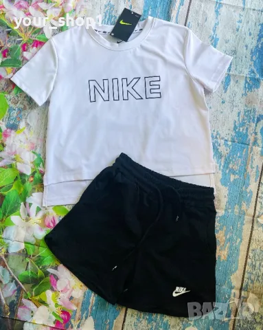 Дамски екип Nike тениска къси панталони, снимка 1