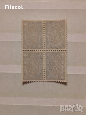 България 1927  Лъвчета каре 30 ст. MNH, снимка 2 - Филателия - 50661115