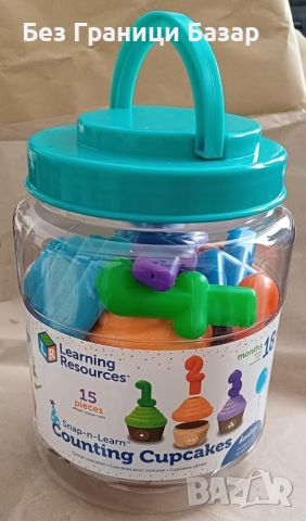 Нови Монтесори играчки Образователни кексчета с числа и цветове за деца Learning Resources , снимка 7 - Образователни игри - 45791398