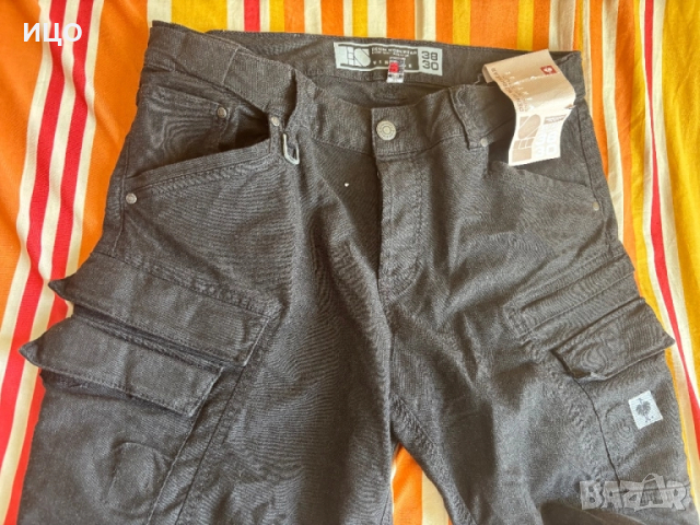 Нов работен дънков карго панталон Engelbert Strauss, снимка 4 - Панталони - 52388970