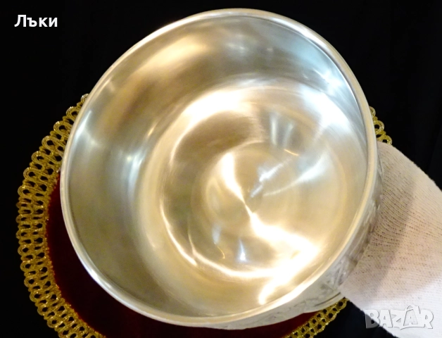 Викингски калаен бокал за вино,чаша 18 см.,500 мл.,Дракон , снимка 3 - Антикварни и старинни предмети - 52079645