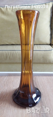 Ваза ретро стъкло за ценители 28см 