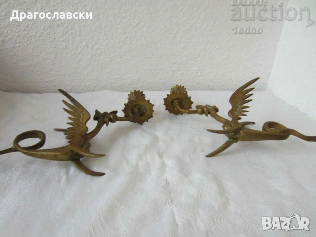 Стари свещници различни: метални дракони, свещник, месинг, елха, дракон, снимка 17 - Декорация за дома - 28873263