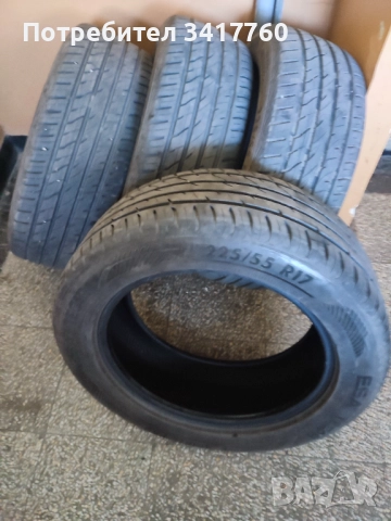 Продавам 4 броя, много хубави летни гуми. Марка Esa Tecar .  Размер 225/55/17., снимка 3 - Гуми и джанти - 52231364