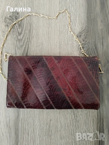 Чанта от змийска кожа, снимка 3 - Чанти - 51427220