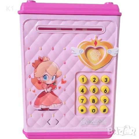 Детска касичка за банкноти на Принцеса с пръстов отпечатък и парола, снимка 2 - Образователни игри - 51244895