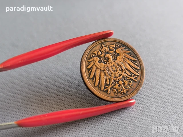 Райх монета - Германия - 2 пфенига | 1916г.; серия A, снимка 2 - Нумизматика и бонистика - 51160199