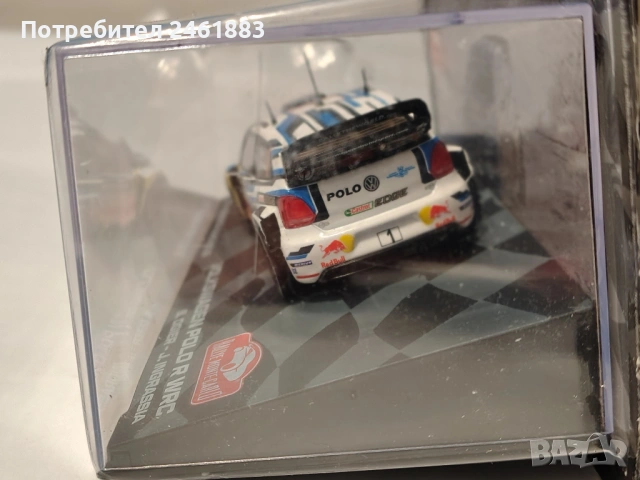 1/43 метална колекционерска количка Eaglemoss/IXO Rallye Monte Carlo VOLKSWAGEN Polo R WRC. Новa, снимка 4 - Колекции - 51279332