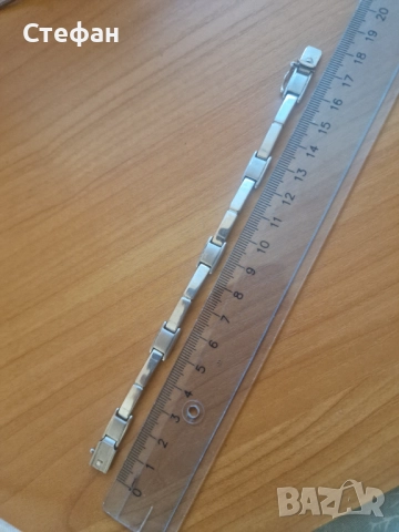 Сребърна гривна, снимка 2 - Гривни - 52154796