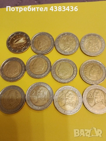 монети от 2 евро, снимка 2 - Нумизматика и бонистика - 53342533