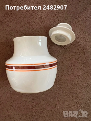 Стара порцеланова захарница, снимка 10 - Антикварни и старинни предмети - 53627405