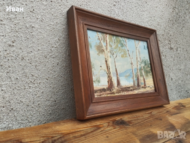 малка маслена картина , снимка 5 - Картини - 52418062