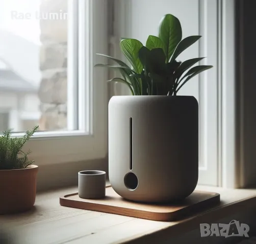 Обла самополивна саксия, снимка 1