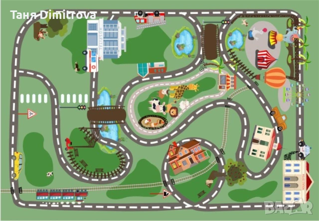 Детски неплъзгащ се килим🆕