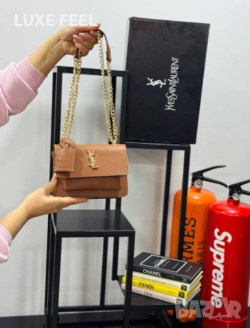 Yves Saint Laurent 💎Страхотно Чанти , снимка 11 - Чанти - 53471805