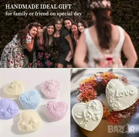 Голям двоен молд сърца НАМАЛЕН, снимка 6 - Форми - 46217871