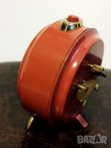 Стар механичен будилник, настолен часовник, снимка 5 - Антикварни и старинни предмети - 52040708