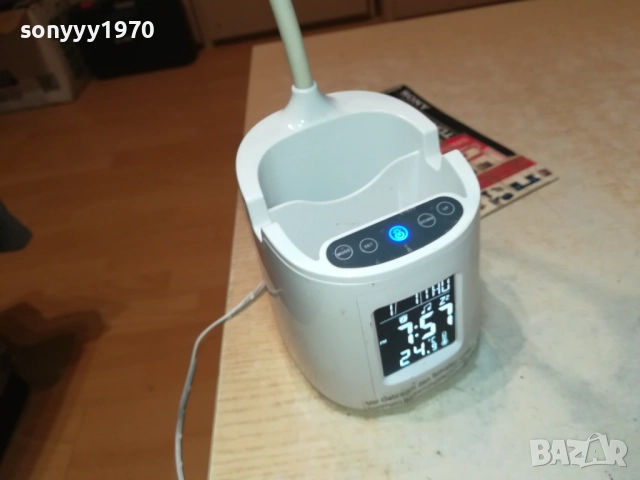 POKO LED ЛАМПА С ЧАСОВНИК-НАСТОЛНА GERMANY 3108250811, снимка 13 - Лед осветление - 51548244