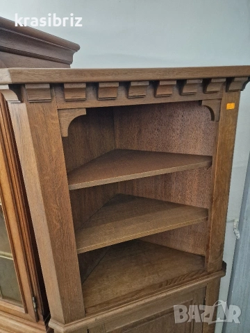 Масивна Ъглова Витрина-внос от Германия! , снимка 3 - Секции и витрини - 54188195