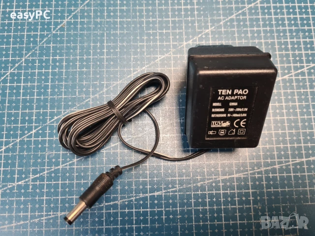 Оригинален захранващ адаптер AC-AC TEN PAO G2058A 9V~400mA, снимка 2 - Друга електроника - 50699082