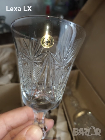 Кристални чаши от 80-те, снимка 7 - Сервизи - 53576606