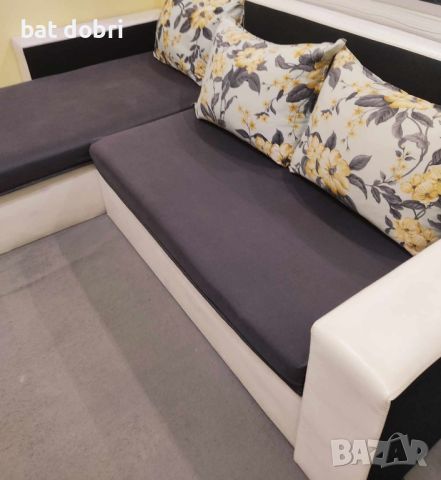 Холов ъглов диван с функция сън , снимка 7 - Дивани и мека мебел - 46393621