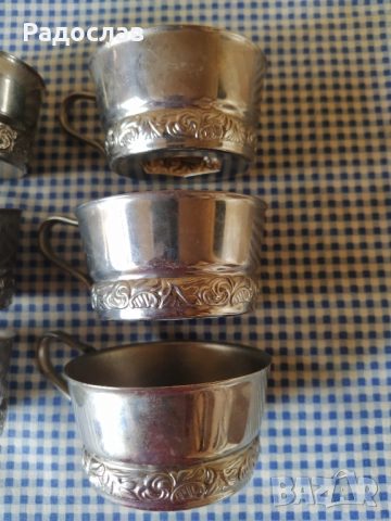 стари руски подстакани МНЦ, снимка 6 - Чаши - 51450575