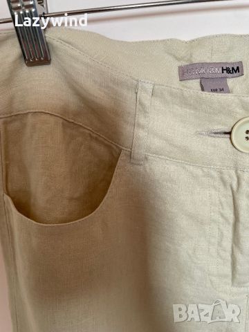 Ленен панталон H&M, снимка 4 - Панталони - 46322051