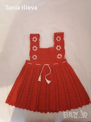 Продавам детско сукманче, плетено на една кука. , снимка 1 - Детски рокли и поли - 46472722