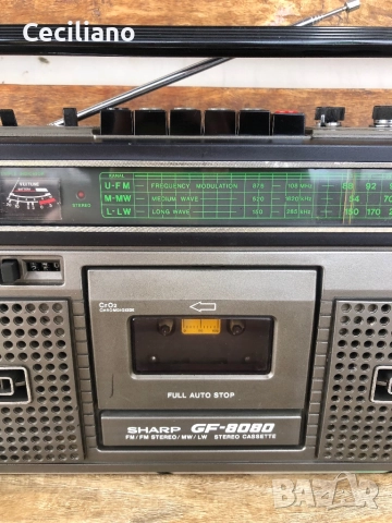 Радиокасетофон Sharp GF-8080E  Japan, снимка 4 - Радиокасетофони, транзистори - 52621500