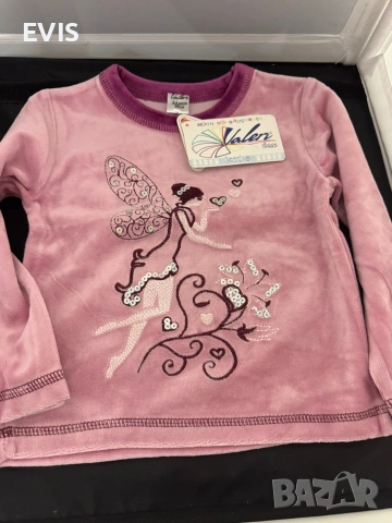 Нови детски блузи от меко велурено трико „Фея“