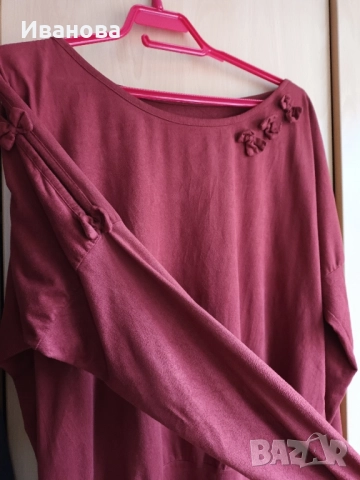 Сет от панталон тип дънки и туника с интересни ръкави, снимка 3 - Дънки - 51794428