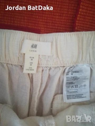 Ленен унисекс панталон М#, снимка 6 - Панталони - 51601593