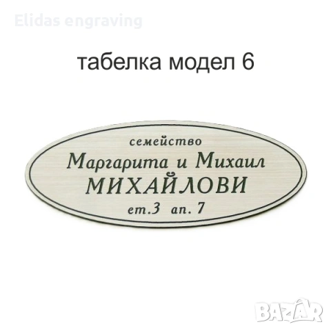 Табелка за пощенска кутия или врата, снимка 6 - Други стоки за дома - 53668387