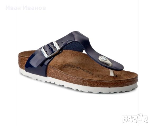 Birkenstock чехли  Gizeh Bs 1005301 Тъмносин номер 41, снимка 3 - Чехли - 46417733