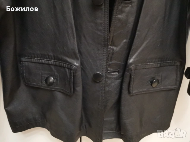 Ново,мъжко официално,елгантно,всекидневно, яке/палто от финна телешка кожа XL, снимка 7 - Палта - 53694700