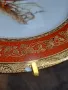 декоративна порцеланова чиния с позлата Limoges ловен мотив яребица 8/1, снимка 7